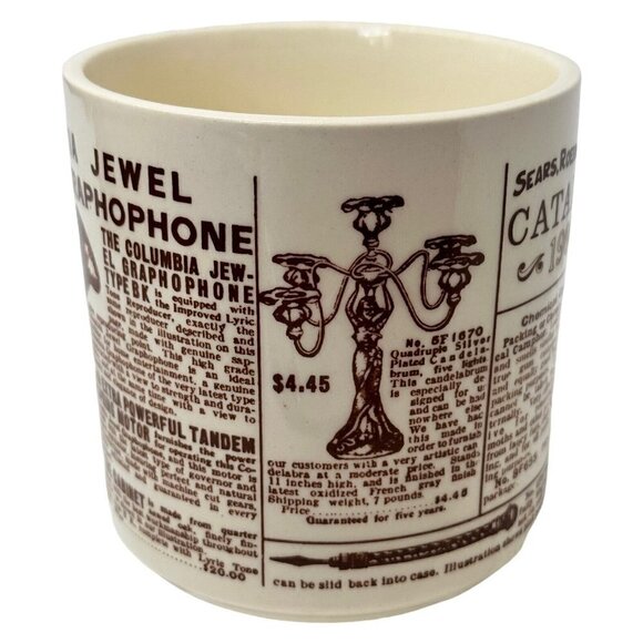 Sears Roebuck Company Catalog 1906 Advertising Ceramic Coffee Mug Cup Vtg - Picture 2 of 7